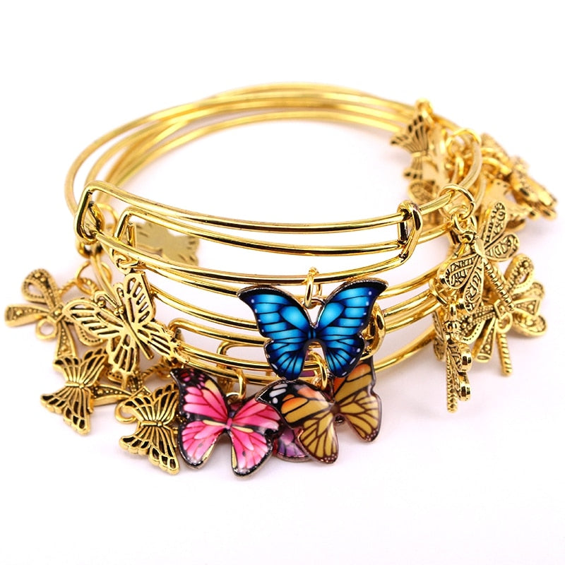 14k Tri-Color Gold Fancy Satin Heart Line Bracelet - McGee Company Jewelry